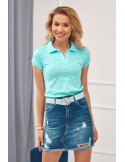 Jeansrock mit Abschürfungen, dunkelblau 3009 - Online-Shop - Boutique